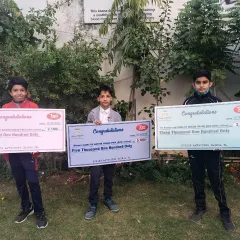 Three of our talented young shooters with their prize winnings from the Guns of Nation Grand Prix. Their success is a huge motivation for everyone at the academy.
