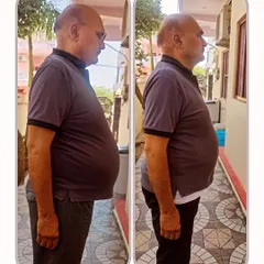 This is a personal and proud moment. In just 10 days of following a structured diet, my dad saw a visible reduction in his pot belly. It's a great start to his health journey and shows how quickly the body responds to good nutrition.
