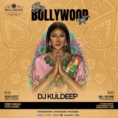 The poster for a 'Big Bollywood Night' at Bigg Daddy. These nights are all about grand celebrations with the best desi music.