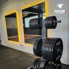 A look at our weight training section at Reflexx Fithub in Chamarajpet. We have all the equipment you need to build serious strength.