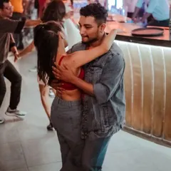 A sweet moment captured while social dancing. Even in a crowded room, it feels like it's just the two of us.