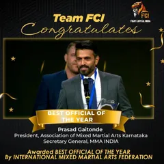 Your child will learn from a globally recognized expert. We are proud that our founder, Prasad Gaitonde, was awarded 'Best Official of the Year' by the International Mixed Martial Arts Federation. This commitment to excellence and safety is the foundation of our kids' program.