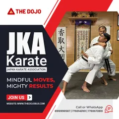 An instructor demonstrates a practical self-defense application derived from JKA kata. Our training ensures that traditional moves translate into effective, real-world techniques.