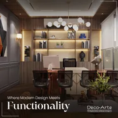 This is where modern design meets functionality. The executive office is crafted with a blend of rich textures, ambient lighting, and clean lines to create an atmosphere of effortless luxury and efficiency.