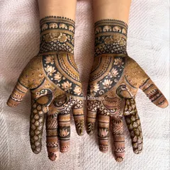 A classic for a reason! This design combines two of my favorite traditional motifs: the graceful peacock and the beautiful lotus. The dark shading makes the intricate patterns stand out beautifully.