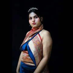 Let's get creative with your ethnic wear. I transformed a classic Banarasi saree into a modern, no-sew halter neck draped dress, accessorized with a simple tiara for a touch of fantasycore. This is how I approach fusion styling to create unique outfits.
