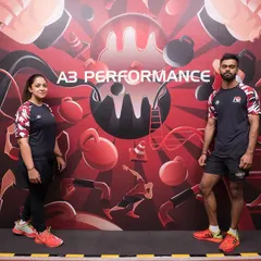 Our founders, Sai and Ashwini. They have built A3 from the ground up with a vision of creating a world-class training facility and a supportive fitness family.