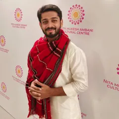 A moment captured at the Nita Mukesh Ambani Cultural Centre after a superb Jasrangi concert.
