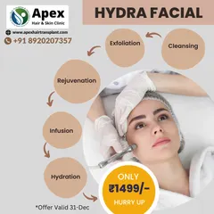 Our HydraFacial is a client favorite for achieving instantly brighter and cleaner skin. This treatment follows a multi-step process of cleansing, exfoliation, extraction, and deep hydration to remove impurities and infuse your skin with nourishing serums. See the clear steps to a radiant complexion.