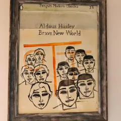 A commissioned piece recreating the cover of Aldous Huxley's "Brave New World." Painting literary and film-inspired art is a fantastic way to connect with other fans.