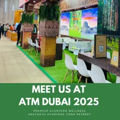 Meet us at ATM Dubai. We actively participate in international travel markets to forge partnerships and introduce our premium Ayurvedic wellness programs to the world.