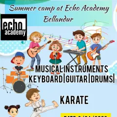 Looking for something fun for the kids? Our summer camp is a blast. It's a multi-activity program where kids can try their hand at guitar, keyboard, and drums, along with other activities like karate.