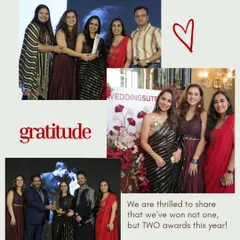 A collage expressing our gratitude. Winning not one, but two awards in a year is a moment of immense pride for our entire team.