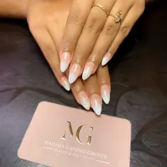 Life isn't perfect, but your ombre can be. This is a classic baby boomer or French ombre nail extension look, timeless and elegant for any occasion.