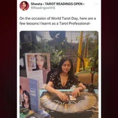 On the occasion of World Tarot Day, here are a few lessons I've learned as a Tarot professional. This is me in my element, doing what I love.