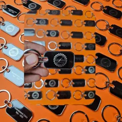 I can handle orders of any size. Here's a look at a bulk order of 200 custom-branded metal keychains I created for a college event, showcasing my capacity for corporate and event gifting.