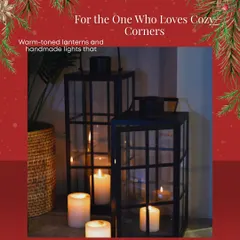 For those who love cozy corners, my warm-toned lanterns are a must-have for winter nights. They create a gentle, quiet glow that makes any space feel more intimate and festive.