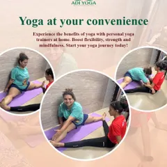 Your space, your schedule, my expert guidance. Here, I am helping a client deepen her stretch, ensuring she does it safely to improve flexibility and reduce the risk of injury. This is the benefit of truly personal training.