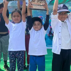 The moment of victory. We make sure every participant feels like a champion with custom-designed trophies at our annual Skatethon events.