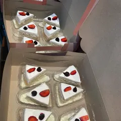 Packing a large order of our popular eggless Milk Pastry slices. They are a hit at parties and corporate functions.