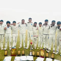 The future of Delhi Cricket Hub is bright. Our young team stands proud with their collection of trophies and awards after a successful tournament.