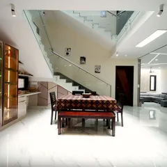 I am proud to present the beautiful villa I constructed and designed for Supriya, Rishika, and Rakesh. We created a modern-traditional style, balancing classic shapes with the clean lines of contemporary design.