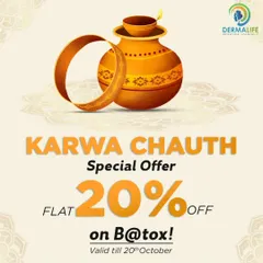 This was our special offer for Karwa Chauth, providing a discount on Botox treatments to help clients achieve a smooth, refreshed appearance for the festive occasion.