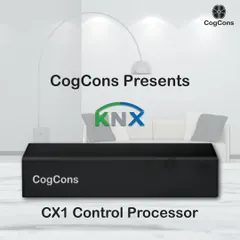 This is a product view of our CogCons CX1 Control Processor. This powerful device is the core of our wired automation solutions, processing commands and ensuring all parts of your smart home system work together flawlessly.