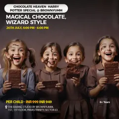 A Chocolate Heaven workshop with a Harry Potter twist. Kids get to make magical chocolate, wizard-style! These workshops are perfect for satisfying a sweet tooth and a love for creativity.