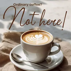 We believe coffee should be an experience. That's why we focus on quality, from the bean to the beautiful art on top.