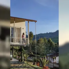 The cantilevered balcony provides a breathtaking, unobstructed view of the Kotagiri valley. This space was designed to feel like it's floating among the trees, offering a quiet spot to slow down and breathe.
