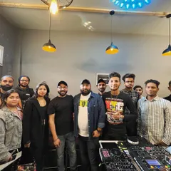 A group photo with the attendees of a FLYP DJ Workshop. It's always great to see so many passionate individuals ready to learn and grow together.
