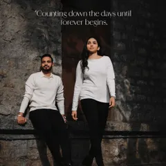 An urban pre-wedding portrait that tells a story of anticipation. Using the city as a backdrop, we create images that are modern, stylish, and full of emotion.