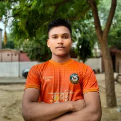 A portrait of one of our best defenders, Vivek. We focus on building confident and skilled players ready for any challenge.