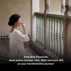 Escape to the tranquil hills of Dehradun. We have an early bird discount available for our "Hillside Harmony" retreat. Reserve your spot today and let the hills embrace you.