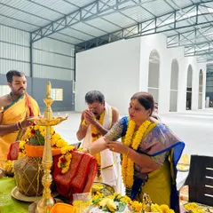 Our family members participating in the traditional ceremonies to bless our new manufacturing facility.