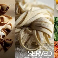 Folded with care, served with soul. This is my promise for every pasta dish. You can see the fresh tortellini and fettuccine, made by hand in my kitchen.