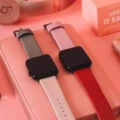 A vibrant, color-coordinated flatlay of tech accessories and beauty products. This type of creative product photography is highly effective for social media, gift guides, and themed marketing campaigns.
