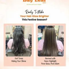From dull tones to pure glam. This festive season makeover involved our Nano Highlight service, which revives the hair with pure gloss and shine while adding beautiful, subtle color.