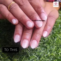 The final result of the bridal transformation. It's an honor to create beautiful nails for such an important day.