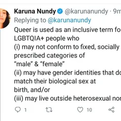 Defining the term "queer" in the context of our legal fight. It is an inclusive term for people who live outside prescribed gender and sexual norms, and our goal is to achieve legal recognition for their families and kinship.