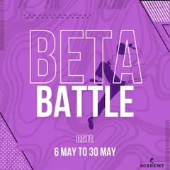 Announcing the Beta Battle, our month-long climbing challenge. This poster explains the format, where you can climb on fresh routes every Tuesday, Thursday, and Friday to earn points.