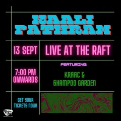 The gig poster for Kaali Pathram's headline show. We love seeing our student bands take the initiative, create their own brand, and hit the local live music circuit. This is what DIY spirit is all about.