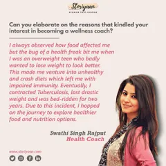 In this clip from my Storiyaan feature, I talk about my journey from being an overweight teen trying crash diets to contracting TB, and how that difficult period led me to explore healthier food and nutrition.