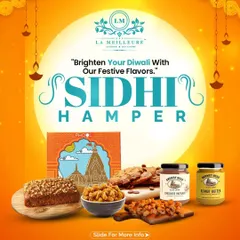 Brighten up the festivities with our 'Sidhi Hamper'. It includes a delicious assortment of our popular items like tea cakes and cookies, paired with gourmet nut butters and more.