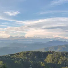 Wake up to this. The panoramic view of the snow-capped Himalayan peaks from our retreat is a constant source of awe and inspiration for our participants.