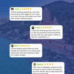 "Sound healing session blew my mind." "Loved the small group vibe." Our travelers love the details, from the personal feel of our small groups to the powerful healing sessions.
