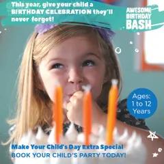 We create birthday celebrations your child will never forget. Our parties are designed for children aged 1 to 12, providing a full-service experience that lets you focus on making memories while we handle the activities and cleanup.