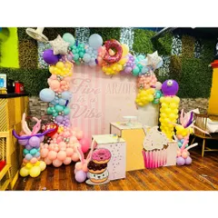 This is what a Pinterest-perfect party looks like in real life. This Candyland theme shows how I can transform our space to match your vision with detailed, vibrant decor.