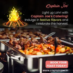 Light up your Lohri with festive flavors that celebrate the harvest. This image shows a close-up of my buffet offerings for a Lohri party, featuring hearty and warm dishes perfect for a cold winter night around the bonfire.